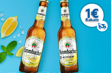Krombacher Radler Rabattaktion 1 Euro - KW 16 und 17 in 2026